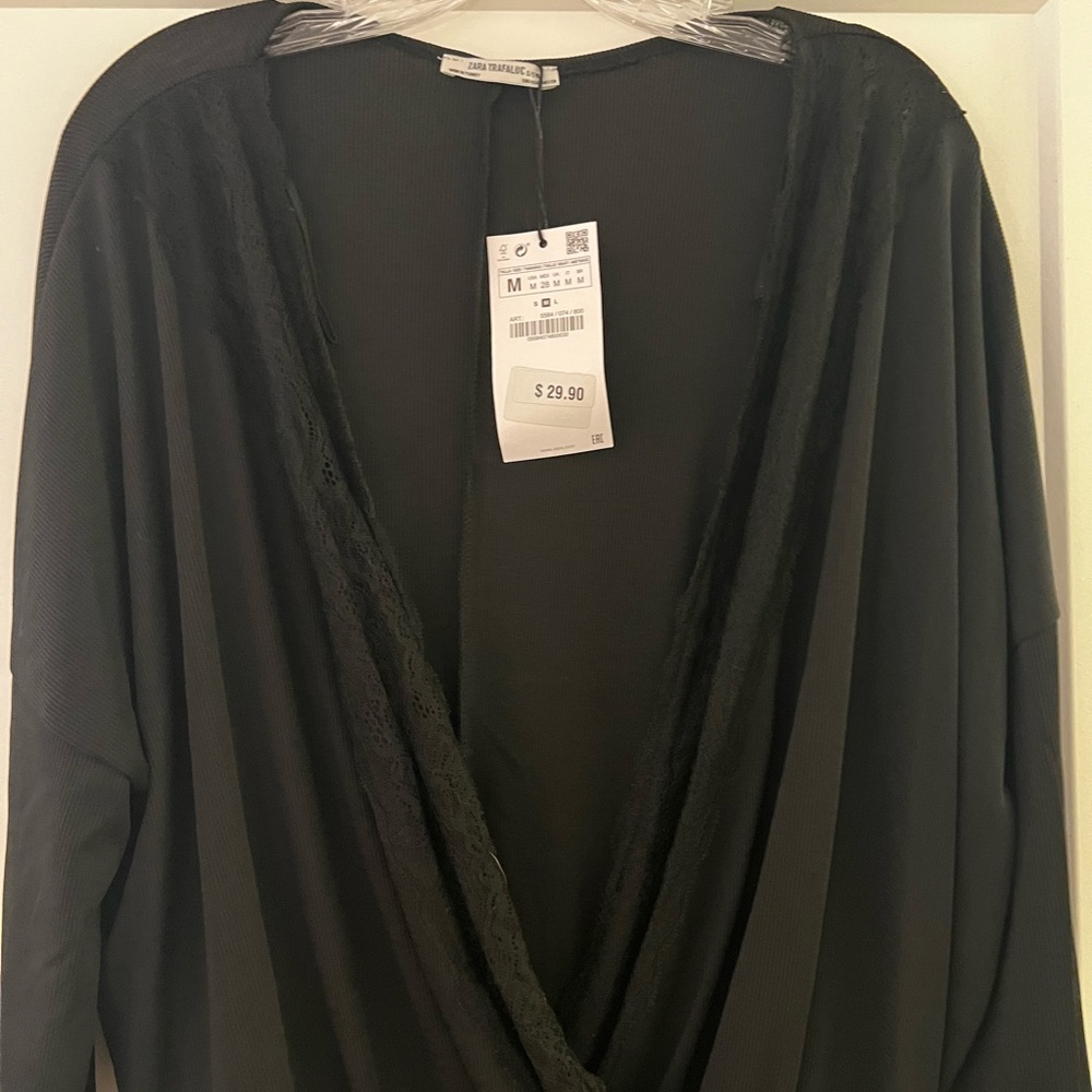 Black Zara Bodysuit unworn with tags - Picture 2 of 3